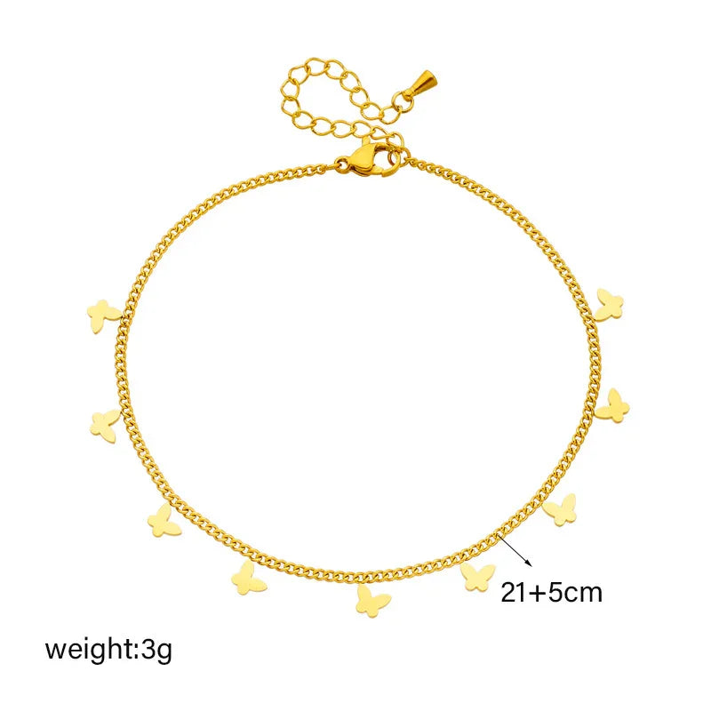 Butterfly Anklet - Amyra's Jewellery