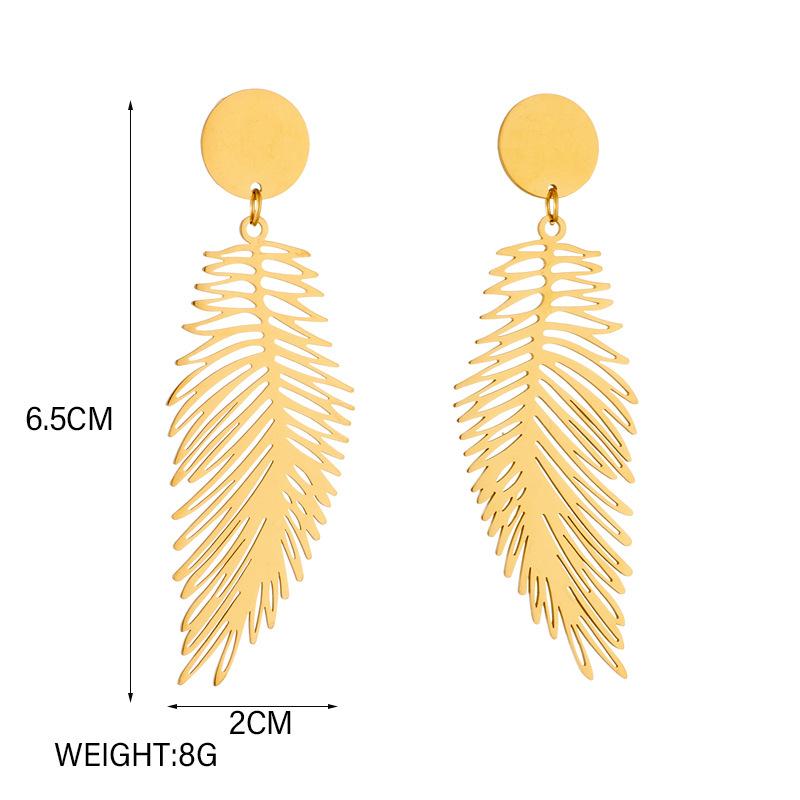 Feather earrings - Amyra's Jewellery
