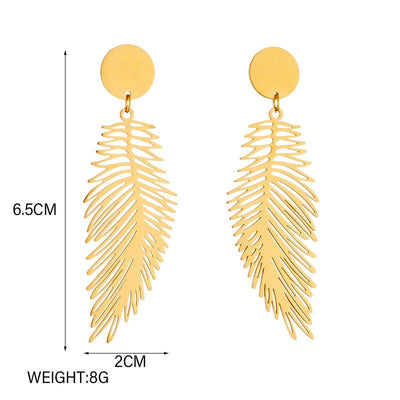 Feather earrings - Amyra's Jewellery