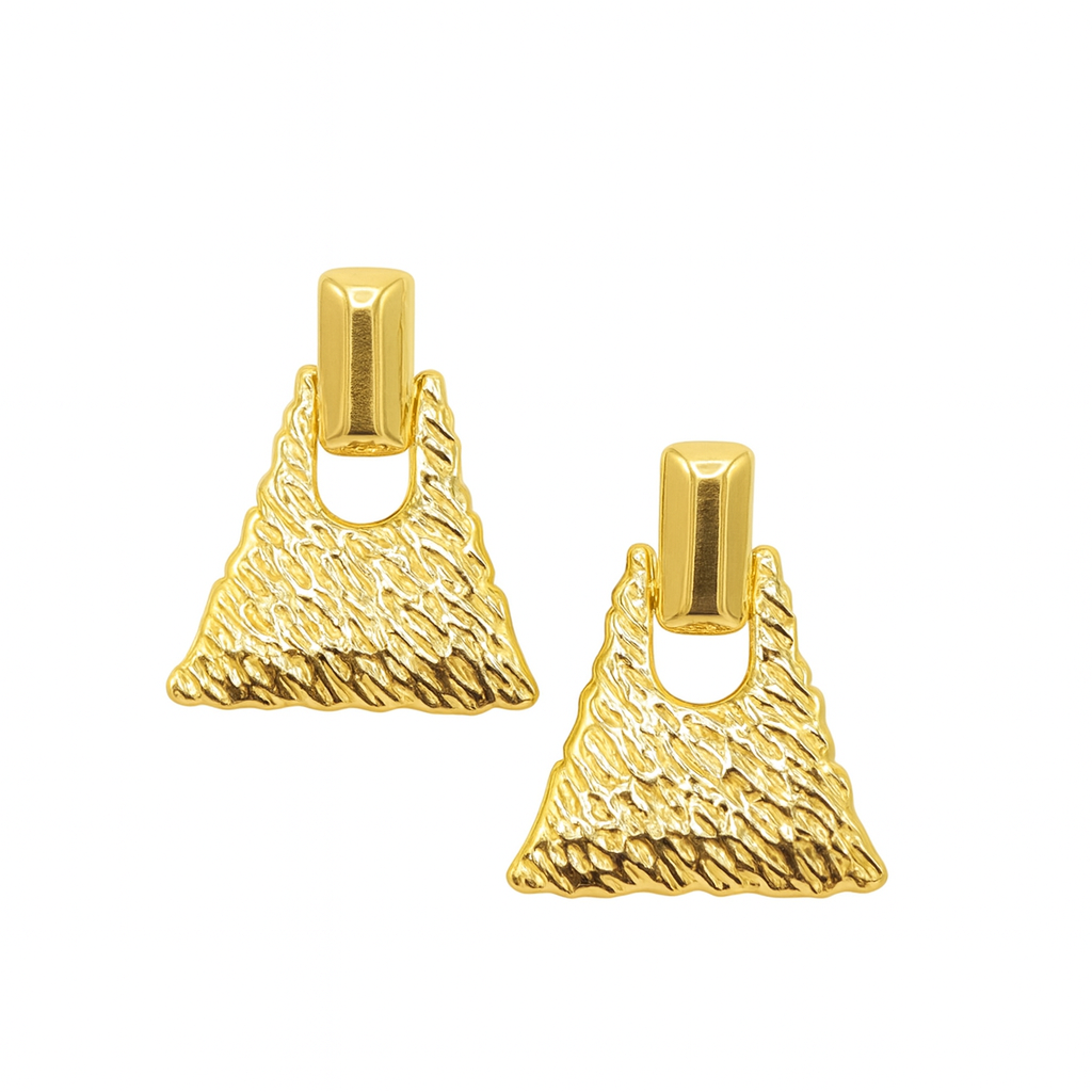 Gold Geometric Textured