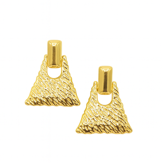 Gold Geometric Textured