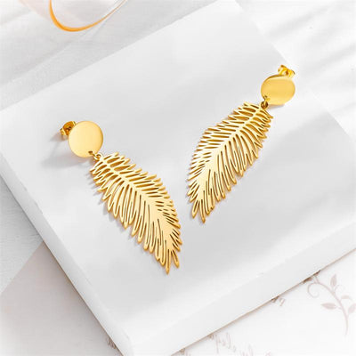 Feather earrings - Amyra's Jewellery