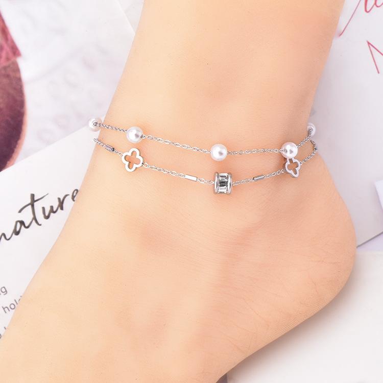 Clover Anklet - Amyra's Jewellery