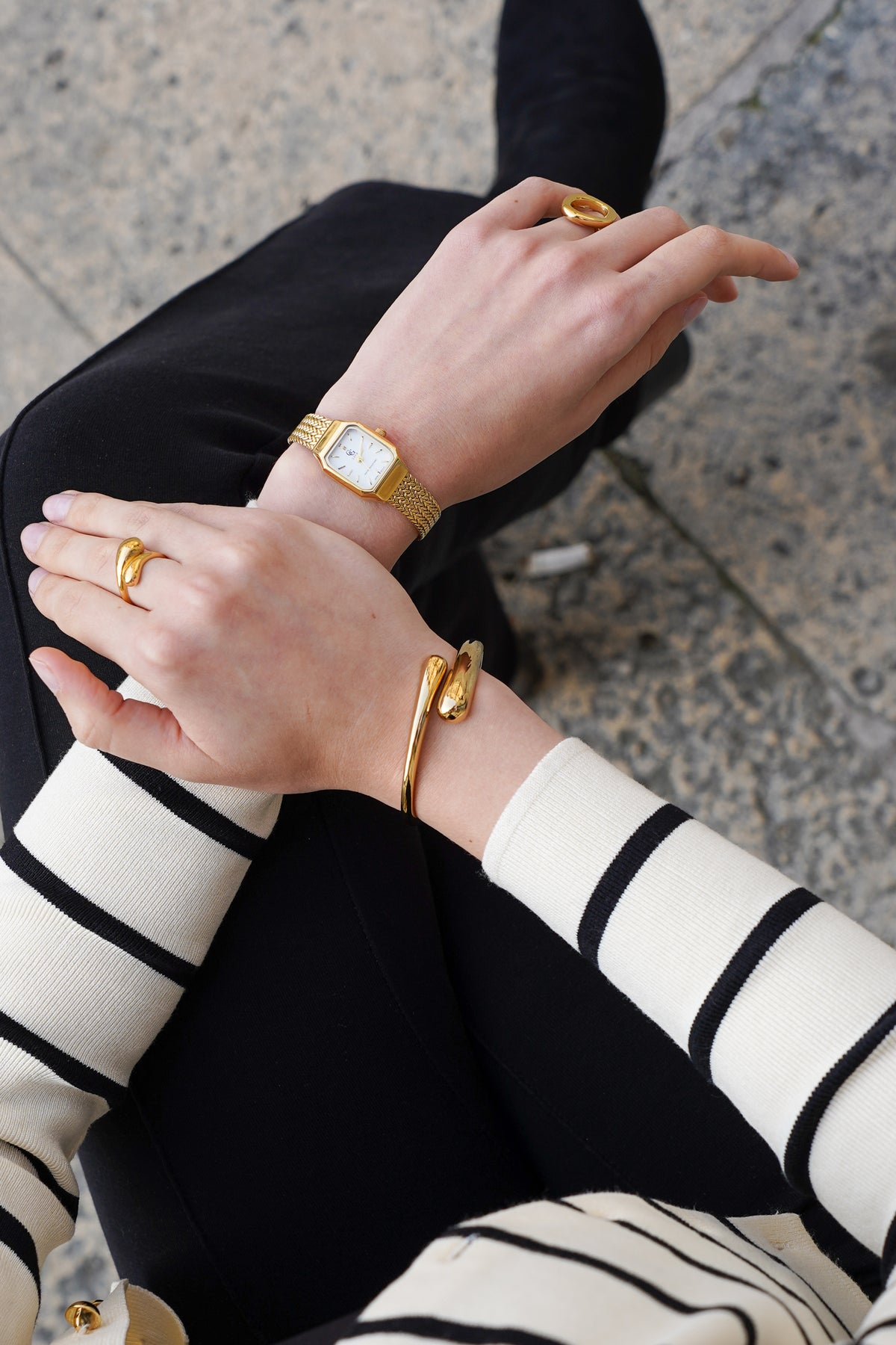 Gold Twist bangel