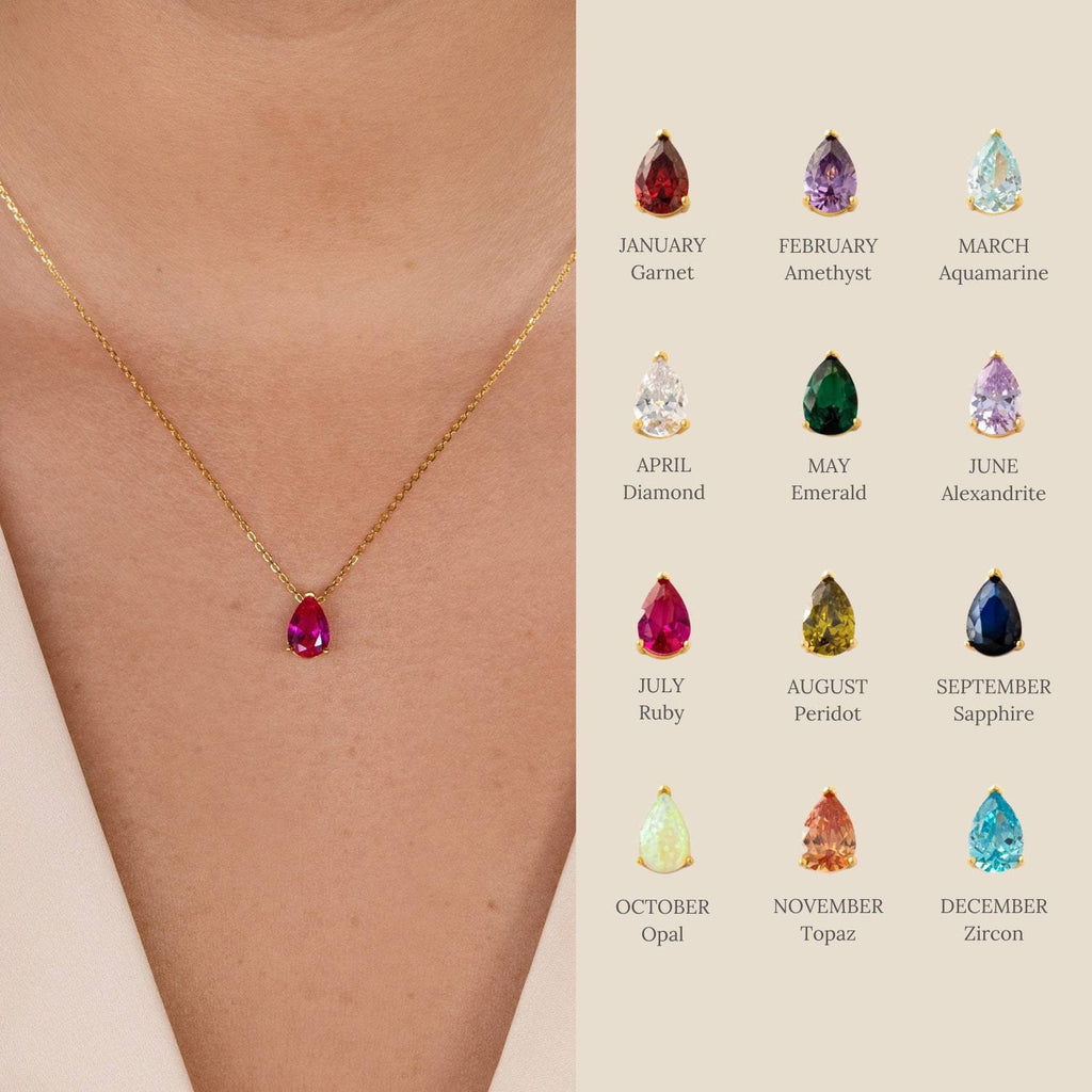 BirthStone Necklace - Amyra's Jewellery