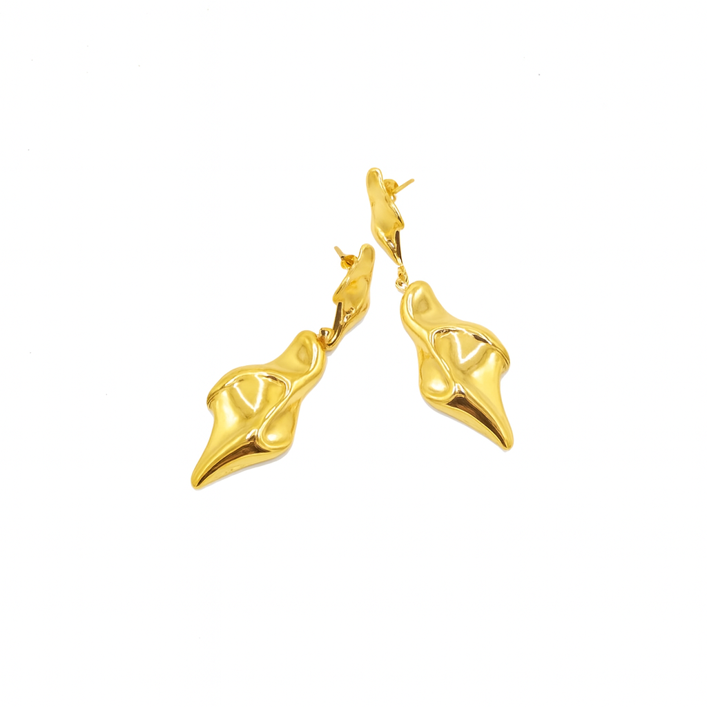 Gold Sculptural Drop