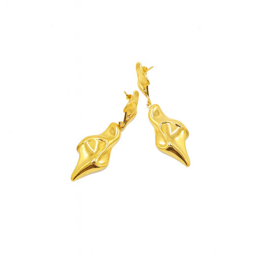 Gold Sculptural Drop