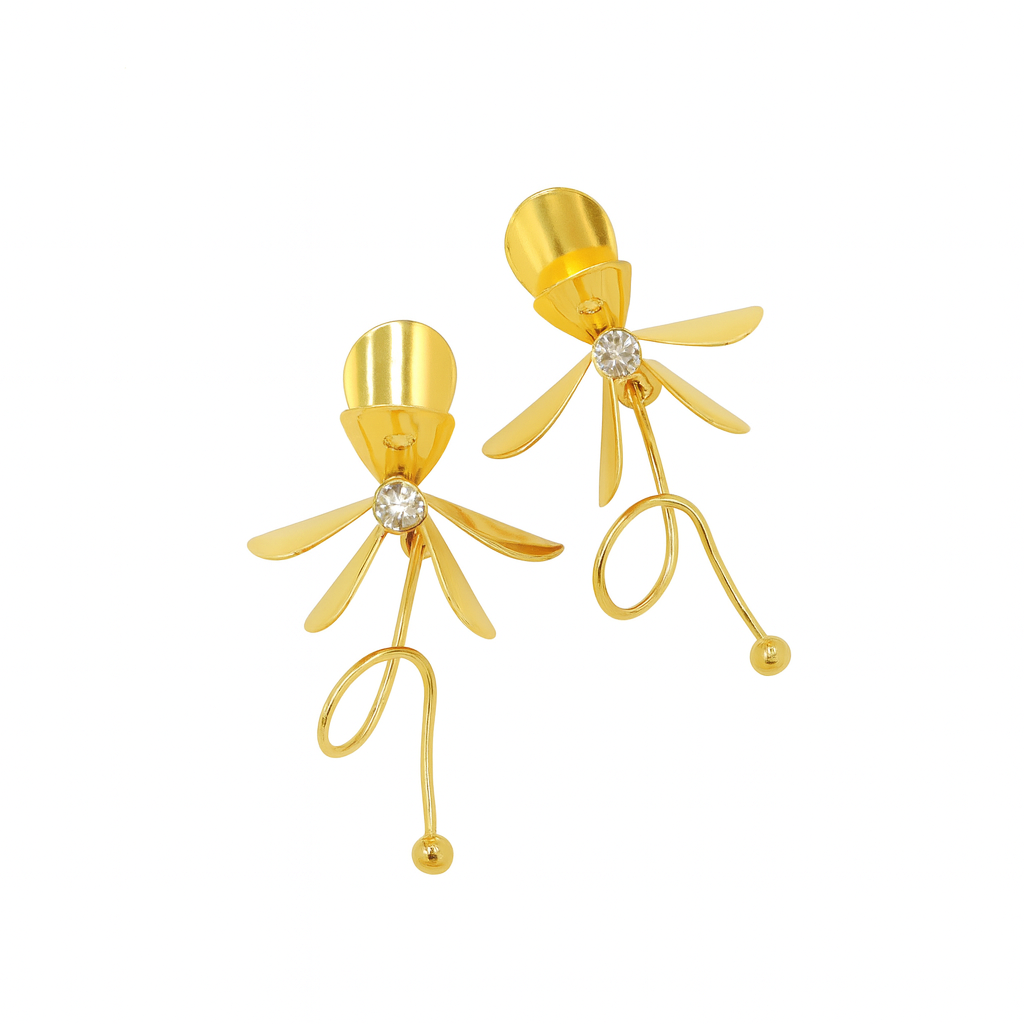 Gold Abstract Flower