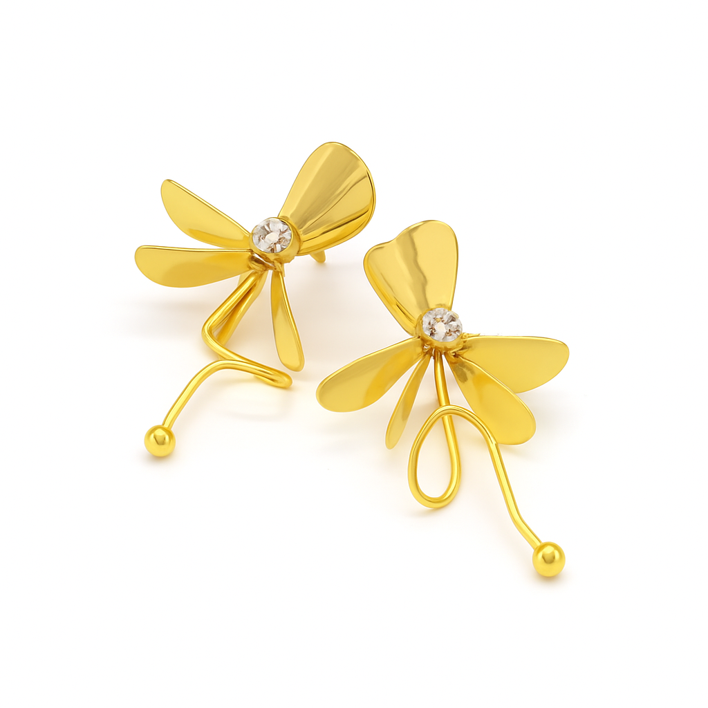 Gold Abstract Flower