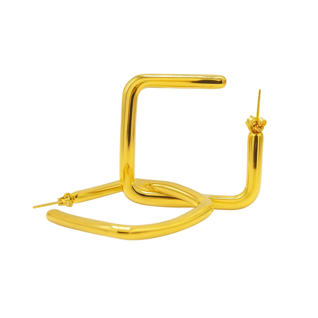 Gold Geometric Square