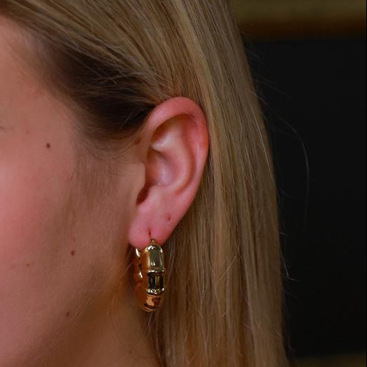 Gold Bamboo Hoop