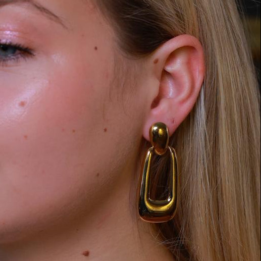 Geometric Gold Drop