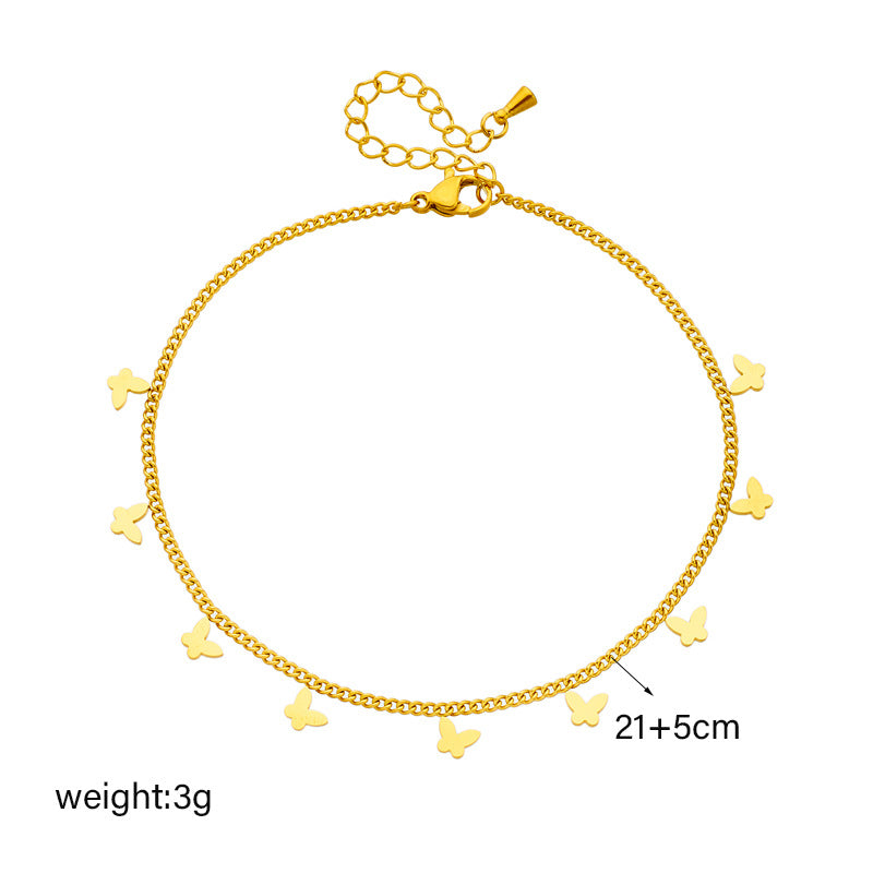 Butterfly Anklet - Amyra's Jewellery