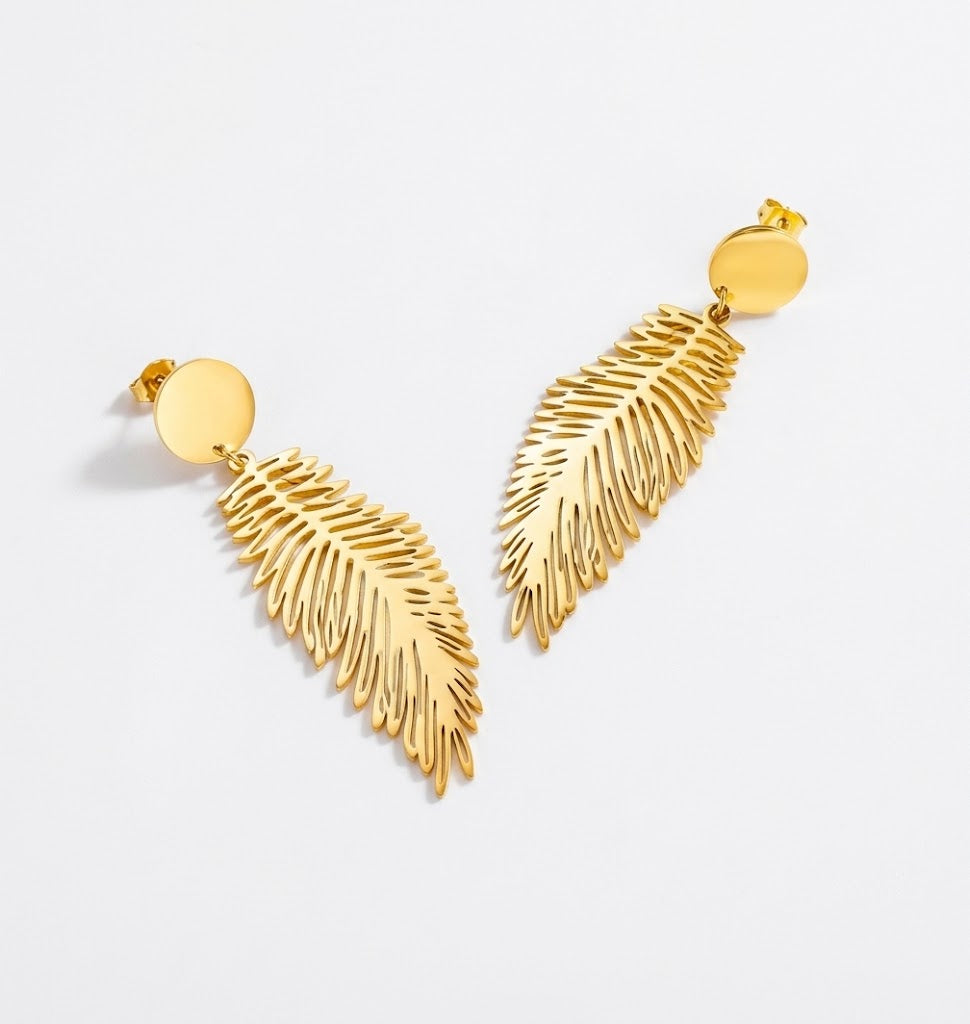 Feather earrings